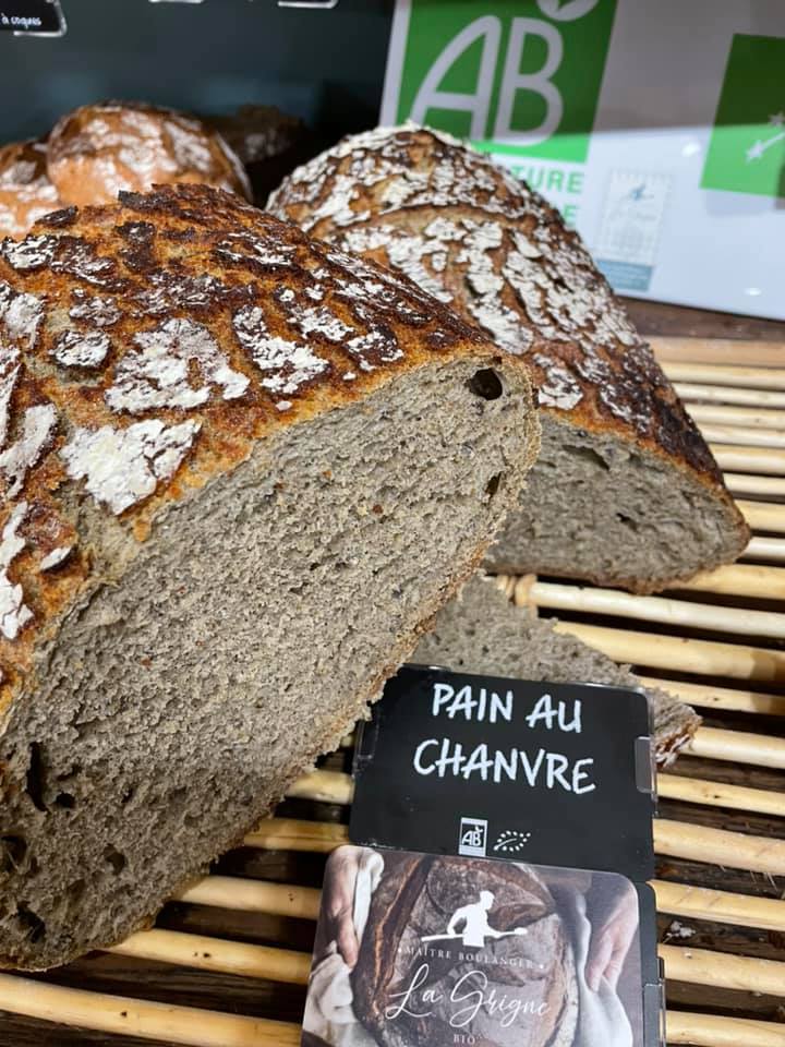 Pain au chanvre La Grigne Bio Châteauroux